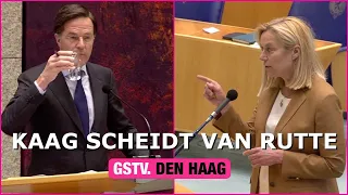 Sigrid Kaag SCHEIDT van Mark Rutte