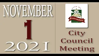 City of Fredericksburg, TX - Regular City Council Meeting - Monday, November 1, 2021