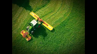 Silage making. Põhjala Agro. Esimene niide. Pöttinger Novacat S10 & 351. Fendt 724 Gen6. Fendt 936.