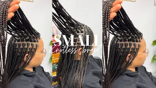 HOW TO MAKE SMALL KNOTLESS BRAIDS | Learn and Braid with me | Omahs Beauty and Lifestyle