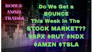 BOUNCE COMING IN STOCK MARKET?  LET'S TAKE A LOOK!  $SPX $NDX $RUT $TSLA $AMZN $JPM $WYNN