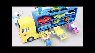 Learn Colors Pororo Colorful Car Carrier Playset Toys For Children