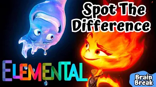 Elemental Spot the Difference workout| Brain Break | GoNoodle inspired | PE warm up | Just dance