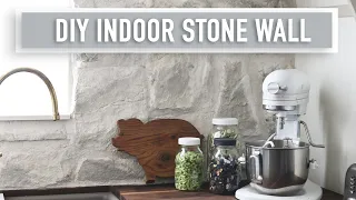 DIY Indoor Stone Wall | Step by Step Tutorial