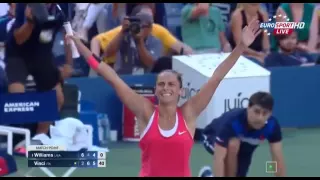 Serena Williams VS Roberta Vinci   INCREDIBLE MATCH POINT!!!   US OPEN 2015