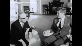 March 4, 1963 - President John F. Kennedy meets President of the Commission of EEC, Walter Hallstein