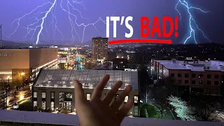 Massive Storm In Nashville Live! Tornado Watch & Severe Thunderstorm Warning! #Nashville #Tornado