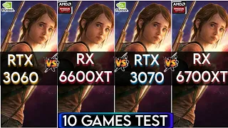 RTX 3060 vs RX 6600 XT vs RTX 3070 vs RX 6700 XT | 10 Games Test | How Big The Real Difference ?