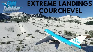 EXTREME LANDINGS AT COURCHEVEL AIRPORT | Microsoft Flight Simulator 2020