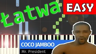 🎹 Coco Jamboo (Mr. President) - Piano Tutorial (EASY) 🎵 SHEET MUSIC 🎼