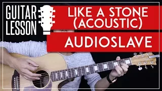 Like A Stone Guitar Tutorial Acoustic - Audioslave Chris Cornell Guitar Lesson 🎸 |Easy + No Capo|