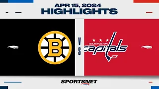 NHL Highlights | Capitals vs. Bruins - April 15, 2024