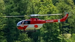 BO-105 DRF GIANT SCALE RC TURBINE MODEL HELICOPTER FLIGHT / Turbine meeting 2015 *1080p50fpsHD*