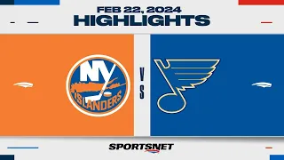 NHL Highlights | Islanders vs. Blues - February 22, 2024