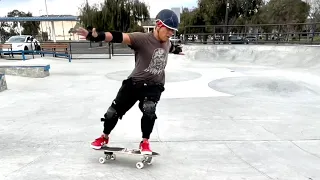 Surfskate sesh at the park with new dragon formula wheels