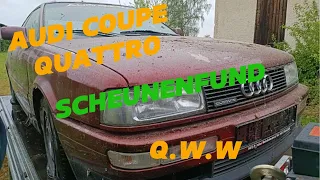 Q.W.W UNTERWEGS..Audi Coupe Quattro Scheunenfund!!Abholung bei hb.classics #audi #quattro #5zylinder