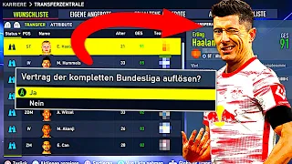 GESAMTE BUNDESLIGA FREIGEBEN UM ZU SEHEN WOHIN ALLE WECHSELN !!! 😈😂 FIFA 22 Karrieremodus Experiment