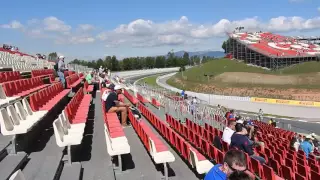 View from Grandstand A at 2016 Spanish F1 Grand Prix