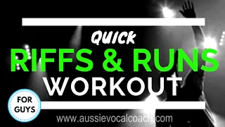 RIFFS & RUNS Vocal Exercises - How to Riff Workout