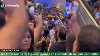 Así fue la rumba de los venezolanos en el estadio de la Serie del Caribe en Miami.