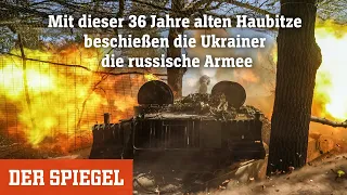 Im Schützengraben: Mit dieser 36 Jahre alten Haubitze beschießen die Ukrainer die russische Armee