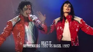 Michael Jackson | Beat It Comparison Gothenburg 1997 VS Basel 1997