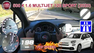 Fiat 500 X 1.6 MULTIJET 120 SPORT (2020) - POV TOP SPEED DRIVE