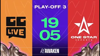 ONE STAR ESPORTS VS GG LIVE: TIẾN TỚI CHUNG KẾT TỔNG | PLAY-OFF 3 - ĐTDV MÙA XUÂN 2024 | NGÀY 19/05