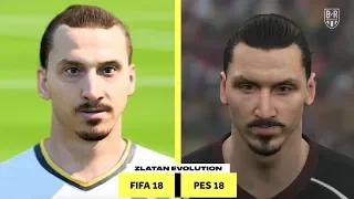 The Evolution of Zlatan Ibrahimovic on FIFA and PES