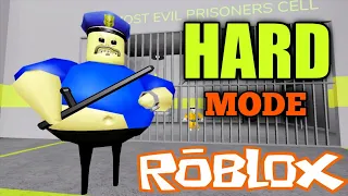 Roblox Barry Prison Run Obby HARD MODE- Walkthrough Siren Cop Ending Platinum Trophy Badge