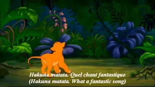 Le Roi Lion -Hakuna Matata- (French) Subs & Trans