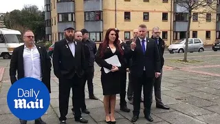 Britain First's Paul Golding and Jayda Fransen arrive at court - Daily Mail