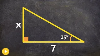 How to use tangent to find the missing leg of a triangle