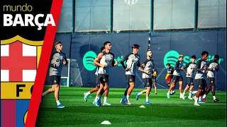 El BARÇA se entrena sin PEDRI ni DE JONG con la vista puesta en el Athletic Club