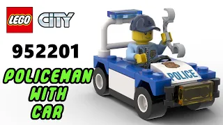 LEGO 952201 POLICEMAN WITH CAR | LEGO CITY Magazine Gift Virtual Build