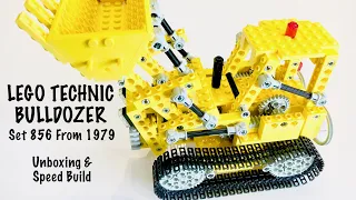 Lego Technic Bulldozer 856 from 1979 - Unboxing and Speed Build