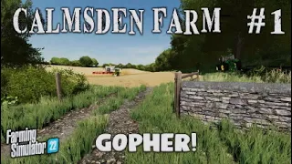 FS22 | CALMSDEN FARM | #1 | GOPHER! | Farming Simulator 22 PS5 Let’s Play.