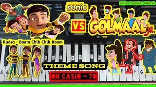 Rudra Boom Chik Chik Boom Vs Golmaal Junior Theme Song On Piano