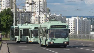 Минск. Поездка на троллейбусе БКМ 32102 маршрут 31 (БОРТ№: 4580)