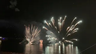Castillo piroacuático fiestas de Loreto Xàbia 2023