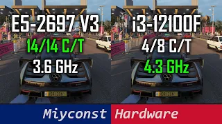 🇬🇧 20 games comparison – E5-2697 V3 vs i3-12100 | RX 7900 XT