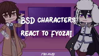 BSD characters react to Fyozai // 3/3 [eng/rus] // manga spoilers !