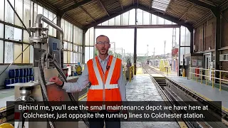 How has Greater Anglia's Colchester depot been upgraded?