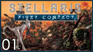 Let's Play Stellaris: First Contact | United Orc Tribes Gameplay Episode 1 | Post-Apocalyptic Origin