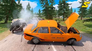 GTA 4 Car Crashes - Crash Testing Real Car Mods Ep.13
