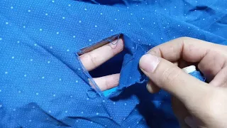 Learn by yourself how to fix a hole in your shirt invisibly / homemade repair