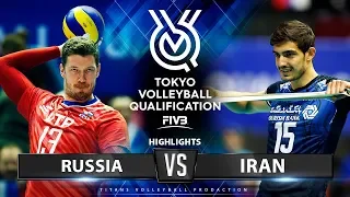 Russia vs Iran | Highlights Men's OQT 2019
