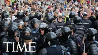 Nearly 1,400 People Detained At Violent Moscow Protest | TIME