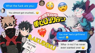 BakuDeku Get Stuck! 👀🫢 || MHA Texting Story