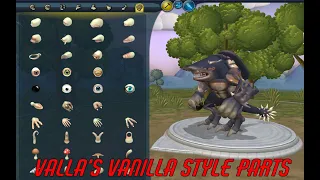 Обзор на модификацию для spore "Valla's Vanilla Style Parts".